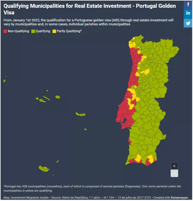 葡萄牙移民红色沿海区域不再接受购房移民申请.png